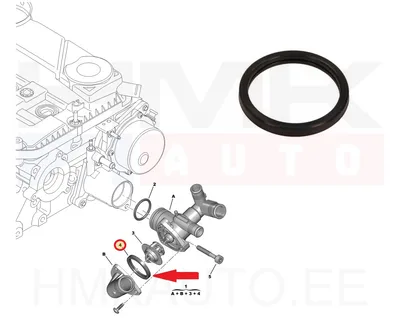 Termostaadi tihend OEM Jumper/Boxer/Ducato 2,2HDI 2006- - PSA  134090 - OE - 100% Genuine Part