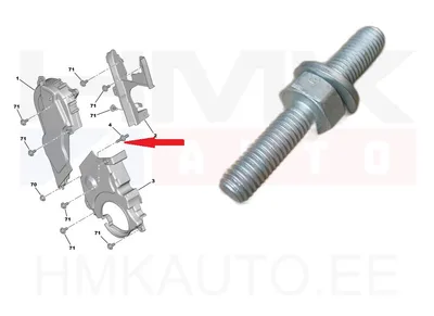 Болт крепления крышки водяного насоса и ремня ГРМ OEM Citroen/Peugeot/Ford 2.0HDi - PSA 120321 - OE - 100% Genuine Part
