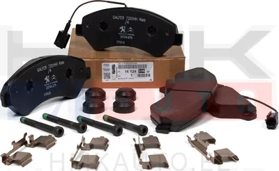 Brake pad set front OEM Jumper/Boxer/Ducato 2011- 16" wheel (2 sensors) - PSA 1673603580 - OE - 100% Genuine Part