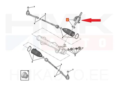 Roolilati juhtpea OEM Partner/Berlingo 2008- - PSA  4048CZ - OE - 100% Genuine Part