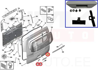 Tagaluugi lüliti koos korpusega OEM Jumpy/Expert/Proace 2016- - PSA  1614328980 - OE - 100% Genuine Part
