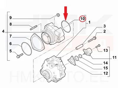 Kõrgsurvepumba tihend OEM Jumper/Boxer/Ducato/Daily 3,0HDi 44,2x3 - FIAT  42549209 - OE - 100% Genuine Part