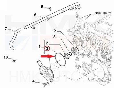 Сальник клапана вентиляции картера OEM Jumper/Boxer/Ducato/Daily 3,0HDI - FIAT  17291281 - OE - 100% Genuine Part