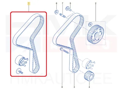 Hammasrihma komplekt OEM Renault/Dacia 1,5DCI 2009- - REN  130C14613R - OE - 100% Genuine Part