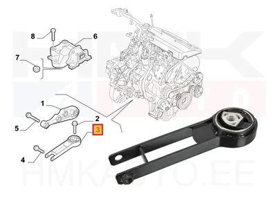 Mootoripadi tagumine Fiat Ducato 2,0/2,3JTD 2011- - 39482 01