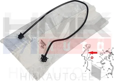 Paisupaagi ülevoolu toru OEM Citroen/Peugeot - PSA  1323X2 - OE - 100% Genuine Part