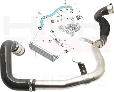 Turbo õhutoru OEM Renault Master 2,3DCI 2016- - REN 8201696115 - OE - 100% Genuine Part