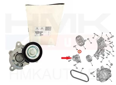 Mitmikkiilrihma pinguti OEM Citroen C4/Peugeot 307 2,0 16V  EW10 - PSA  5751A0 - OE - 100% Genuine Part