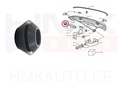 Tagastange kinnitus OEM Peugeot 205 - PSA 742710 - OE - 100% Genuine Part