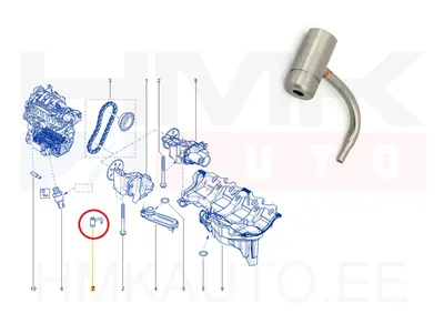 Форсунка подачи масла OEM Renault 1,6DCI - REN 115608911R - OE - 100% Genuine Part