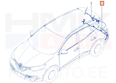 Parkimisandurite juhtmestik tagumine OEM Renault Kadjar - REN  240151086R - OE - 100% Genuine Part