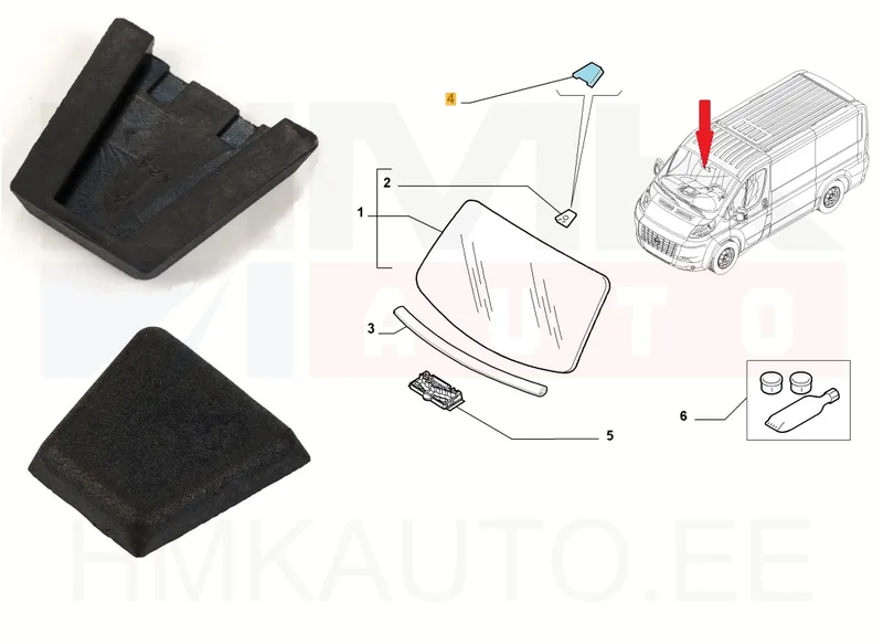Sisepeegli kinnituse kate OEM Jumper/Boxer/Ducato 1994-2014 - PSA 8149F2 - OE - 100% Genuine Part
