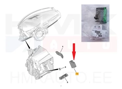 Kaitsmekarp OEM Citroen/Peugeot (lisaplokk 5 kaitsmele) - PSA 6545KF - OE - 100% Genuine Part