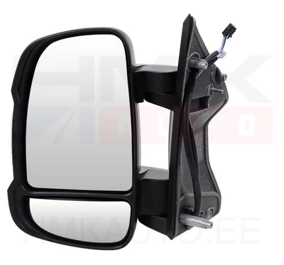 Зеркало заднего вида , левое электрическое Jumper/Boxer/Ducato 2014- (короткий кронштейн, с темп. датчиком, W16W) - 7850151AG - OEM (no box)