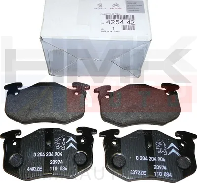 Brake pad set rear OEM Citroen Xsara; Peugeot 206/306 - PSA 425442 - OE - 100% Genuine Part