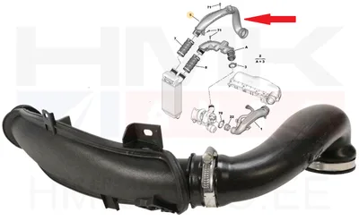 Turbo õhutoru OEM Citroen/Peugeot 1,6 16V EP6 - PSA 1440J0 - OE - 100% Genuine Part