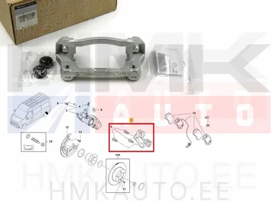 Pidurisadula raam (kelk) tagumine OEM Renault Master 2010- - REN 440013823R - OE - 100% Genuine Part
