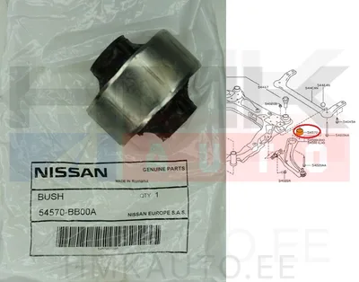 Esisilla õõtshoova puks, alumine tagumine OEM Renault Koleos / Nissan Qashqai,X-Trail - NIS  54570BB00A/J - OEM (no box)