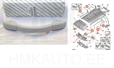 Salongi käepide laes OEM  Jumpy/Expert/Scudo 2007- - PSA  9128AK - OE - 100% Genuine Part