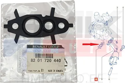 Turbo õlitustoru tihend OEM Renault 2,0/2,3DCI - REN 8201720440 - OE - 100% Genuine Part