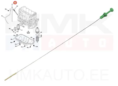 Õlivarras OEM Citroen C2,C3,C4/Peugeot 206,207,307 1,4 16V ET3J4 - PSA  117483 - OE - 100% Genuine Part
