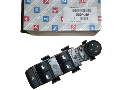 Блок стеклоподъемников/регулировки зеркал левый OEM Citroen C4 - PSA 6554HA - OE - 100% Genuine Part