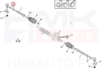 Rooliots parem OEM Peugeot 406 - PSA  381739 - OE - 100% Genuine Part