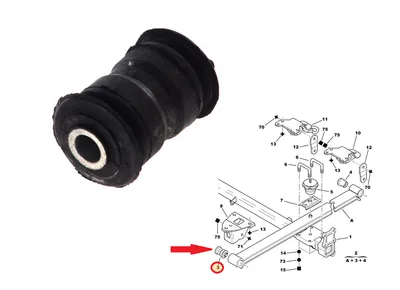 Douille ressort à lames avant Jumper/Boxer/Ducato 94-06 - SAS-1315735 - Sasic
