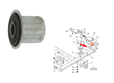 Support de fixation de ressort à lames arrière Jumper/Boxer/Ducato 94-06 - SAS-1315725 - Sasic