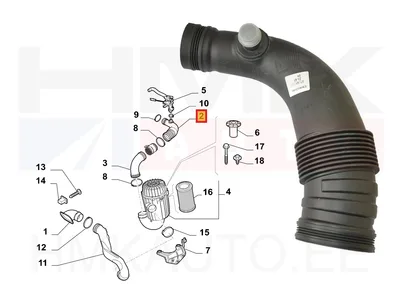 Õhufiltri toru OEM Fiat Ducato 2,3JTD 2011-  Euro5 - FIAT  1369011080 - OE - 100% Genuine Part