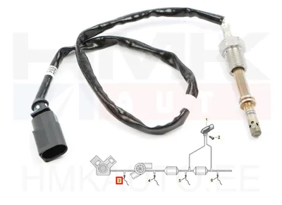 Exhaust gas temperature sensor OEM VW T5,T6 2,0TDI - 03L906088FB - OE - 100% Genuine Part