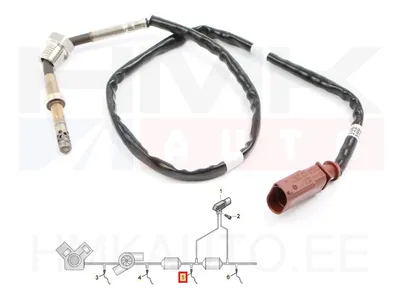 Exhaust gas temperature sensor OEM VW T5,T6 2,0TDI - 03L906088BP - OE - 100% Genuine Part