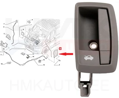 Kapoti avamise hoob OEM Jumper/Boxer/Ducato 06-11 - FIAT  735440023 - OE - 100% Genuine Part