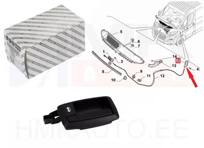 Ручка открывания капота OEM Jumper/Boxer/Ducato 11- - FIAT  735536905 - OE - 100% Genuine Part