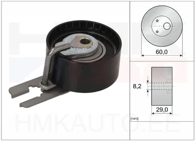 Poulie-tendeur, courroie crantée Peugeot/Citroen 1,4/1,6HDi - 531055510 - LUK/INA