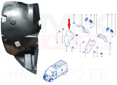 Esilogari esiosa parem OEM Renault Master 2019- - REN  638406859R - OE - 100% Genuine Part