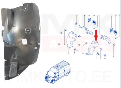Esilogari esiosa vasak OEM Renault Master 2019- - REN  638411709R - OE - 100% Genuine Part