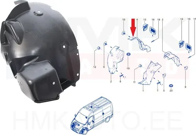 Esilogari tagaosa parem OEM Renault Master 2019- - REN  638426238R - OE - 100% Genuine Part