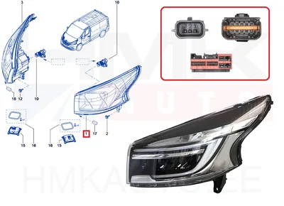 Esituli vasak LED OEM Renault Trafic 2018-21 - REN 260602422R - OE - 100% Genuine Part