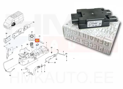 Kütusepumba juhtmoodul OEM Renault Master 2014- - REN  169107893R - OE - 100% Genuine Part