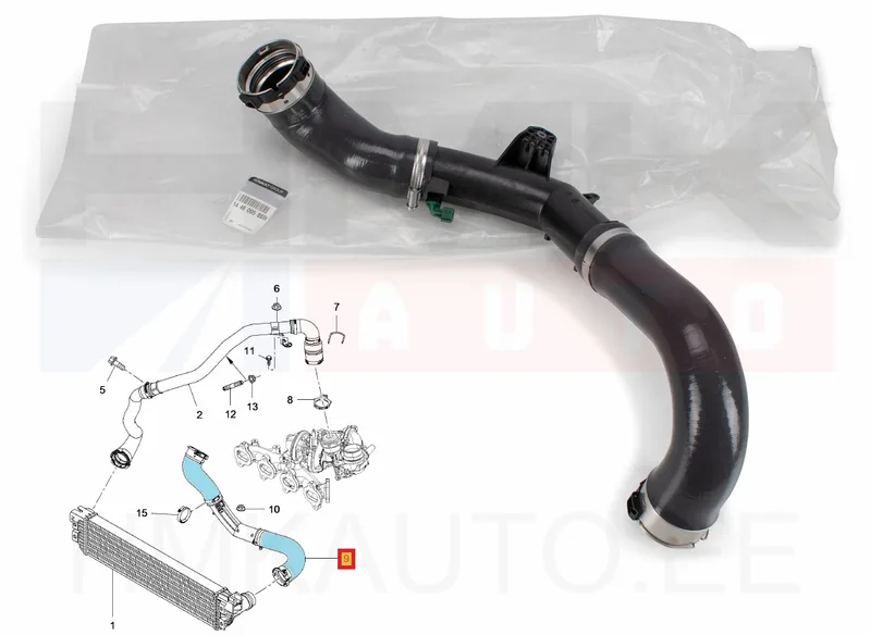 Turbo õhutoru OEM Renault Master 2,3DCI 2014- FWD >>144603692R - REN 144600588R - OE - 100% Genuine Part