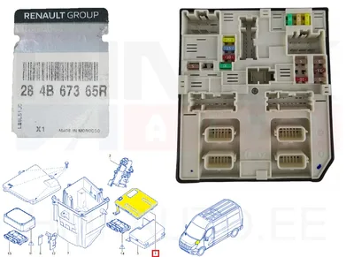 Keskelektroonika juhtplokk (USM) OEM Renault Master 2019- - REN 284B67365R - OE - 100% Genuine Part