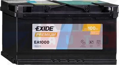 Käynnistysakku "EXIDE" 100Ah 900A/ - + - EA1000