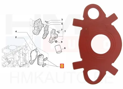 Moottoriöljyn jäähdyttimen tiiviste OEM Jumper/Boxer/Ducato 3,0HDi - PSA 110448 - OE - 100% Genuine Part