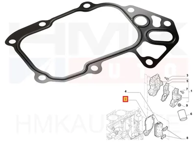 Õlifiltri korpuse tihend OEM Jumper/Boxer/Ducato 3,0HDi 06- - PSA 110449 - OE - 100% Genuine Part