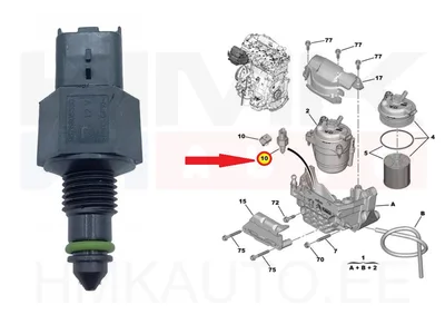 Kütusefiltri veeandur OEM Citroen/Peugeot - PSA 9676805580 - OE - 100% Genuine Part