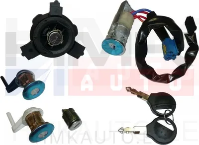 Kit de cylindre de serrure avec commutateur d'allumage Peugeot 206 - GM-700