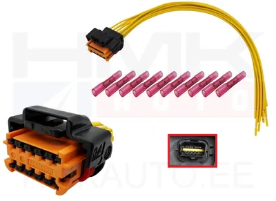 Pistik esitulele juhtmetega Citroen/Peugeot/Renault  10-klemmi - PSA  1606250480x