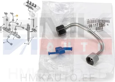Pihustitoru 2. sil. OEM Citroen/Peugeot 1,5BlueHDi DV5R - PSA  9811737580 - OE - 100% Genuine Part