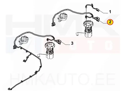 Kütusepumba ja kütusefiltri juhtmestik OEM Citroen Berlingo/Peugeot Partner, Rifter 1,5BlueHdi 2018- - PSA  9827966380 - OE - 100% Genuine Part